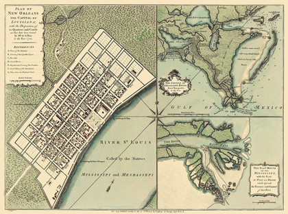 Picture of NEW ORLEANS LOUISIANA PLAN - JEFFERYS 1759