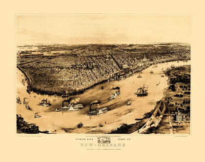 Picture of NEW ORLEANS LOUISIANA - GUERBER 1851