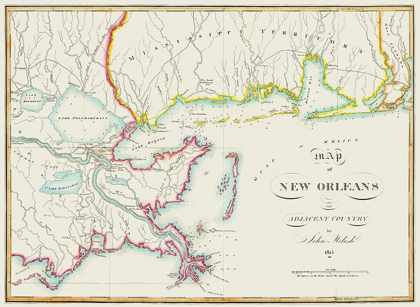 Picture of NEW ORLEANS LOUISIANA -MELISH 1815