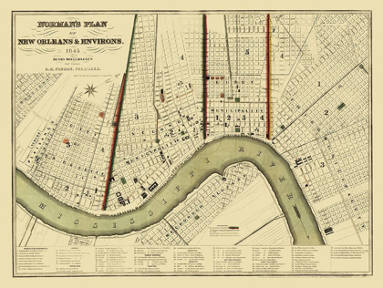 Picture of NEW ORLEANS LOUISIANA - NORMAN 1845