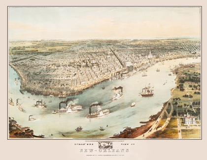 Picture of NEW ORLEANS LOUISIANA - GUERBER 1851