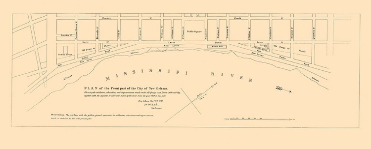 Picture of NEW ORLEANS LOUISIANA FRONT PART - PILLE 1827