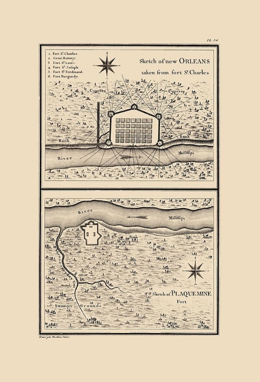 Picture of NEW ORLEANS LOUISIANA - COLLOT 1796