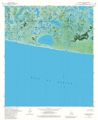 Picture of ROLLOVER LAKE LOUISIANA QUAD - USGS 1979