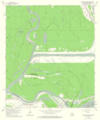 Picture of TURNBALL ISLAND LOUISIANA QUAD - USGS 1965