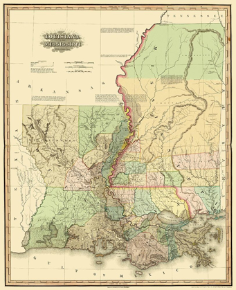 Picture of LOUISIANA, MISSISSIPPI - 1820