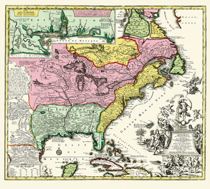 Picture of EASTERN UNITED STATES - SEUTTER 1734