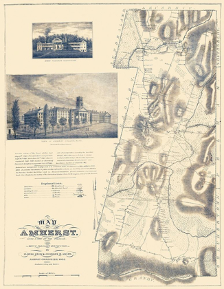 Picture of AMHERST MASSACHUSETTS LANDOWNER - GRAY 1833