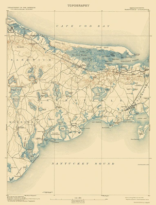 Picture of BARNSTABLE MASSACHUSETTS QUAD - USGS 1893