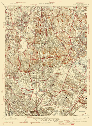 Picture of BOSTON SOUTH MASSACHUSETTS QUAD - USGS 1946