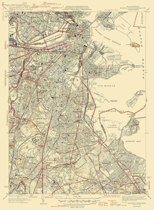 Picture of BOSTON NORTH MASSACHUSETTS QUAD - USGS 1946