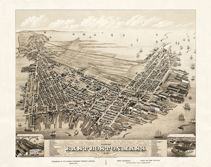 Picture of BOSTON EAST MASSACHUSETTS - BAILEY 1879
