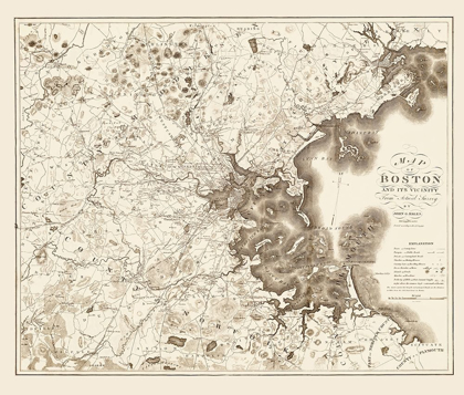 Picture of BOSTON MASSACHUSETTS - HALES 1833
