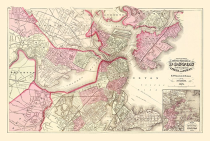 Picture of BOSTON MASSACHUSETTS - WALLING 1871