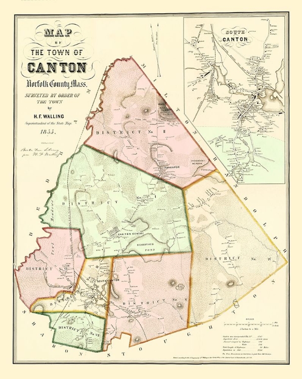 Picture of CANTON MASSACHUSETTS - KOLLNERS 1855