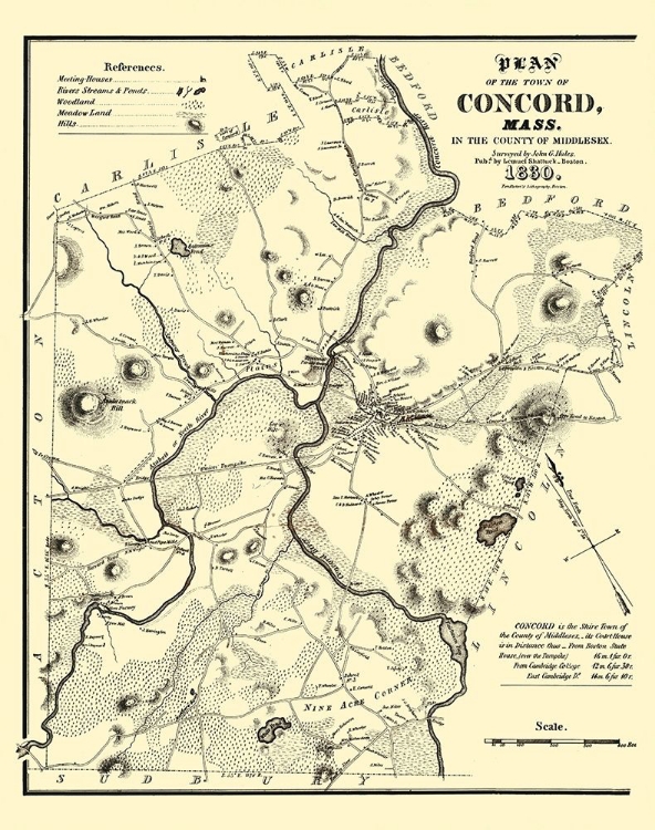 Picture of CONCORD MASSACHUSETTS - PENDLETON 1830