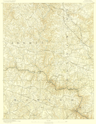 Picture of ELLICOTT MARYLAND QUAD - USGS 1890