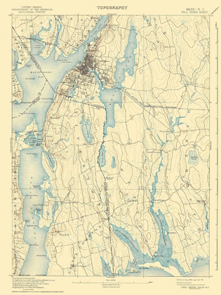 Picture of FALL RIVER MASSACHUSETTS QUAD - USGS 1893