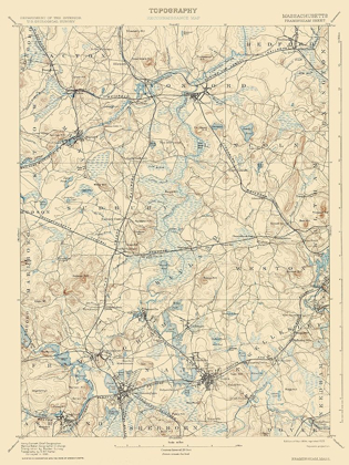 Picture of FRAMINGHAM MASSACHUSETTS SHEET - USGS 1894