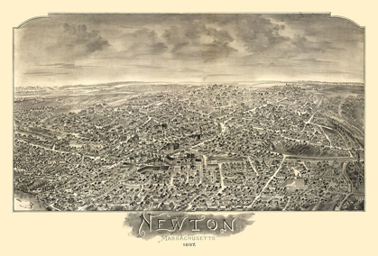 Picture of NEWTON MASSACHUSETTS - BAILEY 1897