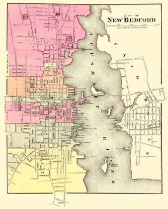 Picture of NEW BEDFORD MASSACHUSETTS - WALLING 1871
