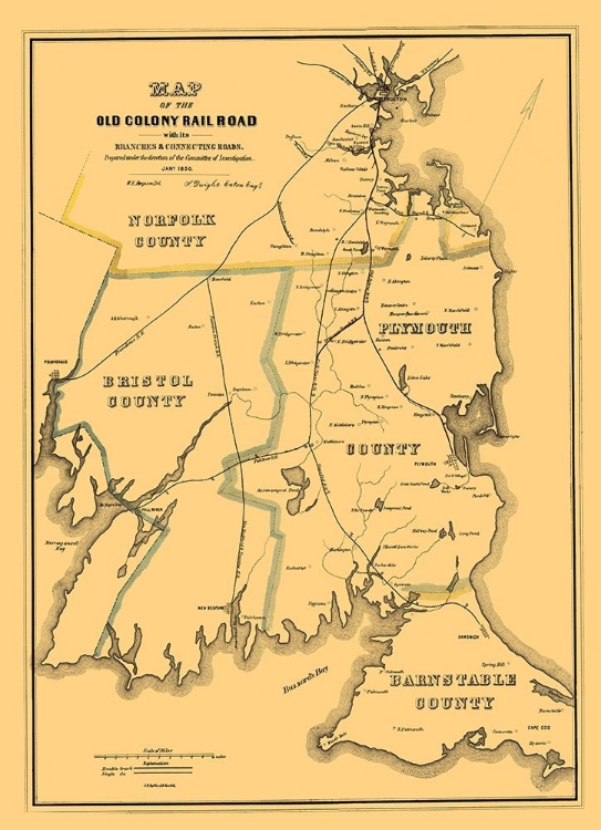 Picture of OLD COLONY RAILROAD - BUFFORD 1850