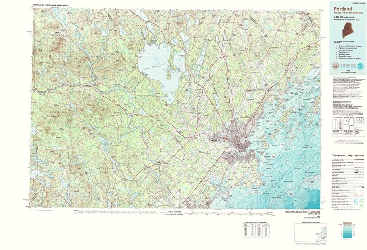 Picture of PORTLAND MAINE QUAD - USGS 1985