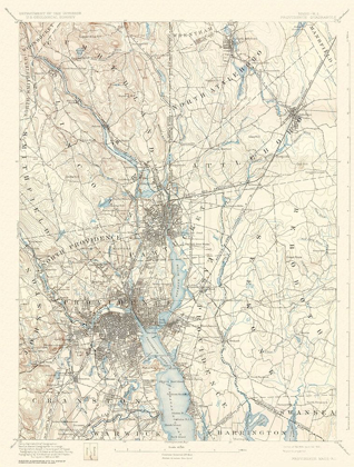 Picture of PROVIDENCE MASSACHUSETTS QUAD - USGS 1894