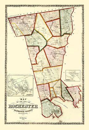 Picture of ROCHESTER MASSACHUSETTS - WALLING 1856