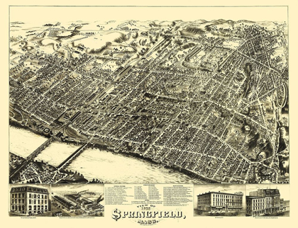 Picture of SPRINGFIELD MASSACHUSETTS - BAILEY 1875