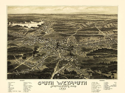 Picture of SOUTH WEYMOUTH MASSACHUSETTS - WALKER 1885