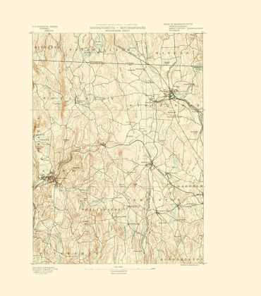 Picture of WINCHENDON MASSACHUSETTS SHEET - USGS 1890