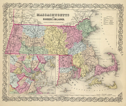 Picture of MASSACHUSETTS - COLTON 1856