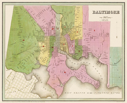 Picture of BALTIMORE MARYLAND - BRADFORD 1838