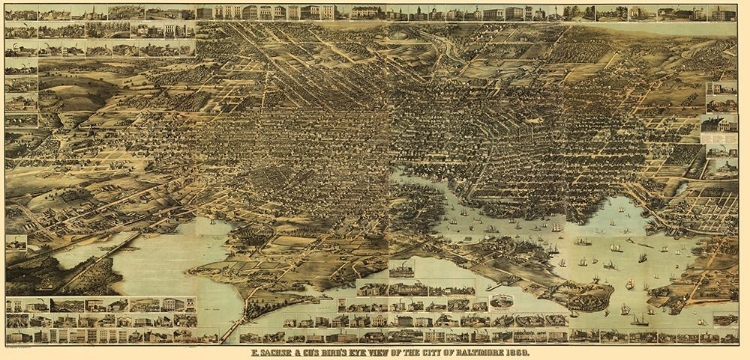 Picture of BALTIMORE MARYLAND - SACHESE 1869