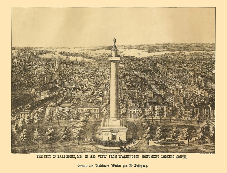 Picture of BALTIMORE MARYLAND - SACHESE 1880