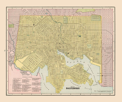 Picture of BALTIMORE  MARYLAND - CRAM 1892