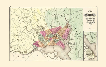 Picture of MARYLAND  WASHINGTON DC - MARTENET 1873