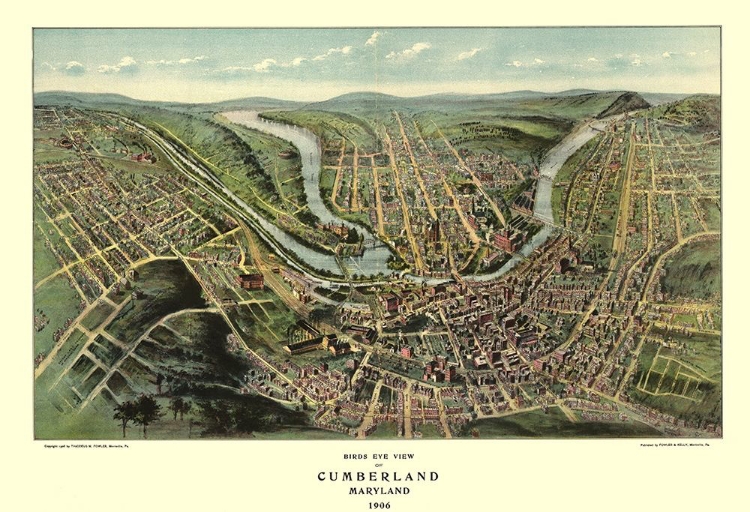 Picture of CUMBERLAND MARYLAND - FOWLER 1906