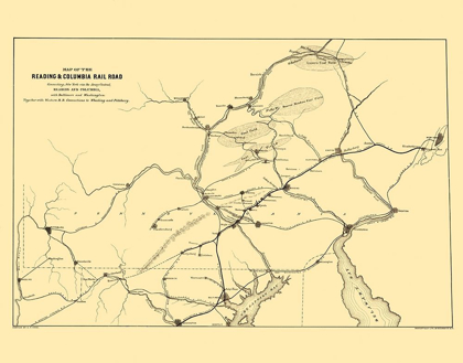 Picture of READING AND COLUMBIA RAILROAD - ENDICOTT 1850