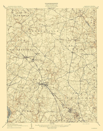 Picture of ROCKVILLE MARYLAND VIRGINIA QUAD - USGS 1908