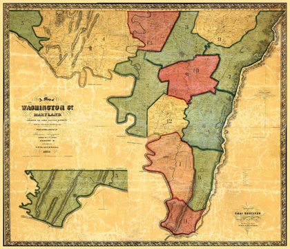 Picture of WASHINGTON MARYLAND LANDOWNER - MCKEE 1859