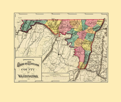 Picture of WASHINGTON MARYLAND - MARTENET 1873
