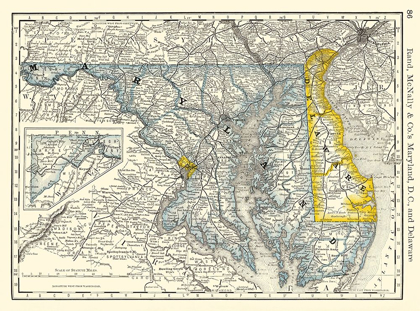 Picture of MARYLAND - RAND MCNALLY 1879