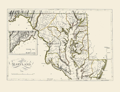 Picture of MARYLAND - CAREY 1814