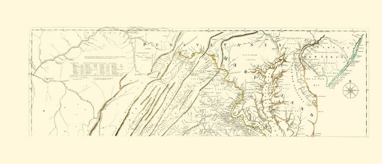 Picture of NORTHERN MARYLAND (MAP 1 OF 2) - JEFFERYS 1776