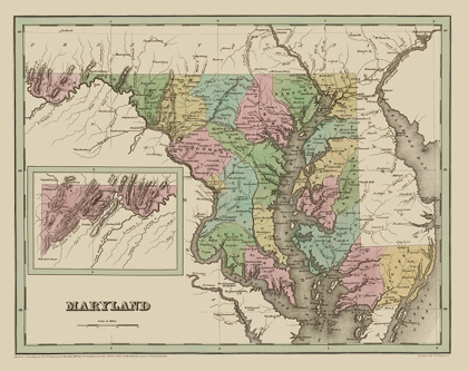 Picture of MARYLAND - BRADFORD 1838