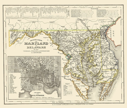 Picture of MARYLAND, DELAWARE 1846