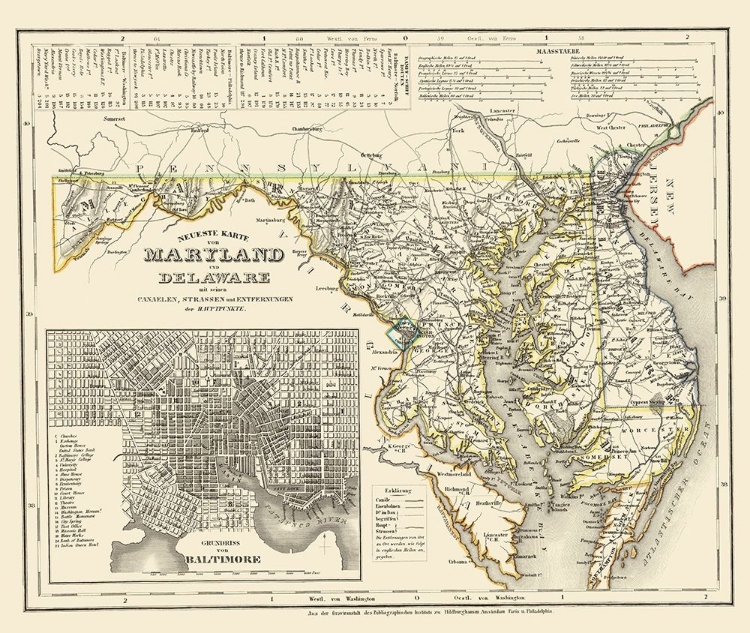 Picture of MARYLAND, DELAWARE 1846