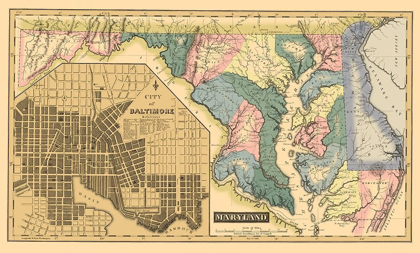 Picture of MARYLAND, DELAWARE - LUCAS 1823